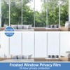 HIDBEA Frosted Window Privacy Film - Non Adhesive Static Cling