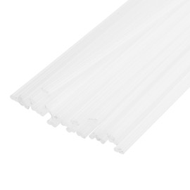 MECCANIXITY 30pcs 13 Inch Plastic Welding Rods PP Welding Strips Welder Rods for Car Bumper, Kayak Repair, Plastic Welder, White