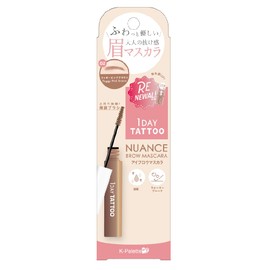 K-Palette Nuance Brow Mascara a 02 Foggy Pink Brown 0.2 oz (5 g) Waterproof Hot Water Off Fluffy Gentle Adult Loss Eyebrow Mascara