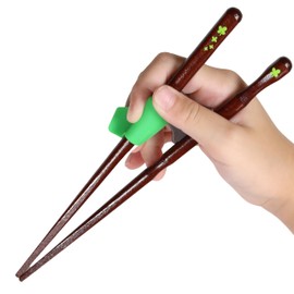 FlaColle Genius Jr. (You Can Experience the Correct Way to Hold Chopsticks) Orthopedic Chopsticks, Right Handed, 7.1 inches (18 cm), Chopsticks Practice, Toddlers and Children, 7 - 9 Years, Height 47.2 - 51.2 inches (120 - 130 cm), Right Handed, 7.1 - 5.1 inches (18 cm)