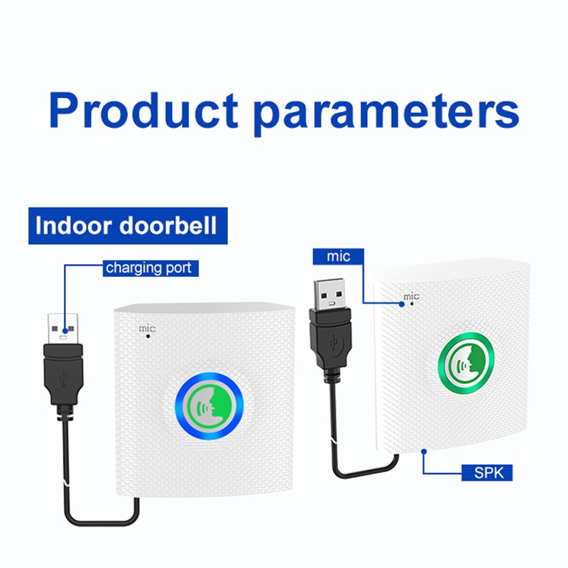 2 Way Voice Intercom Anti Interference Wireless 1 Key Operation