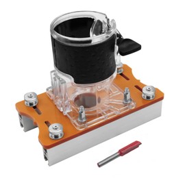 Ejoyous Wood Trimmer Router Base, 30,000RPM 0-2in Board Thickness 2 in 1 Wood Palm Router Base Aluminum Alloy Slotting Bracket for Chamfering Grooving Curve Cutting