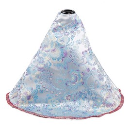 muge racing Car Gear Shift Boot Lever Knob Cover, Traditional-Chinese Style Durable Canvas Shift Knob Collars for Universal Car(Light Blue)