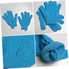 Guante Exfoliante de Baño de Nylon – VILLCASE Azul Talla