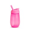 Munchkin Simple Clean Straw Cup, Pink, 10 oz Capacity