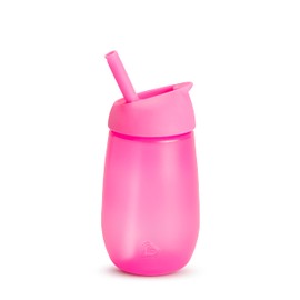 Munchkin Simple Clean Straw Cup, Pink, 10 oz Capacity