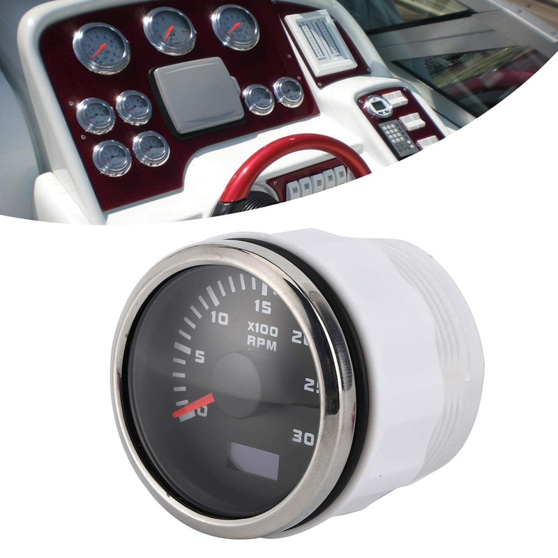 52 mm Tachometer with 3000 RPM LCD Display Tachometer with