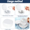 Zikenis Denture Box with Strainer, Braces Box, Denture Box, Portable