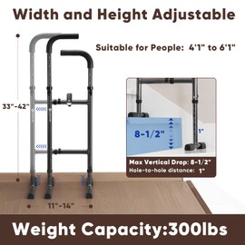 Stair Assist Cane,Standing Stair Lift with Adjustable Height and Width,Poam Handle and Widened Base Design, 300lbs,Stair Lifts for Seniors(Black)