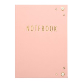 C.R. Gibson Pink and Gold Foiled Spiral Journal and Notebook, 200 pgs., 8.25'' W x 11.5'' H