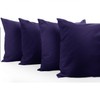 AL NOOR HOME Premium Navy Blue 4 Pack Pillowcases -