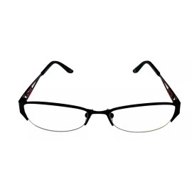 Apple Bottoms Womens Ophthalmic Eyeglass Oval Rimless Metal 700 2 Black 53mm