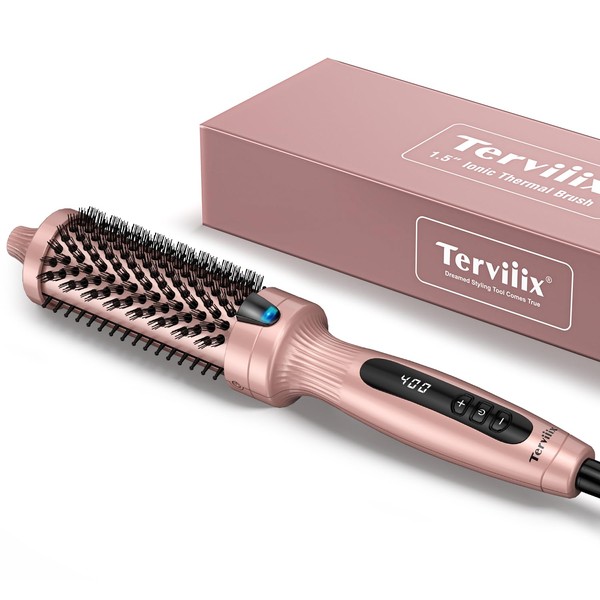 Terviiix Thermal Brush Get Voluminous Style, Quick Heating Hot Brush,