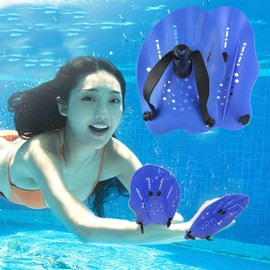 Swim Paddles | Swim Training Hand Paddles with Adjustable Straps - Lap Swimming Training Equipment for Adults Kids