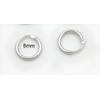 Generic Sterling Silver 8mm Hinged Nose Hoop Ring – Hypoallergenic,