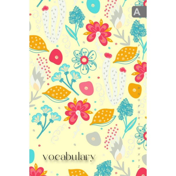 Vocabulary: 6x9 Notebook 3 Columns Medium | A-Z Alphabetical Sections