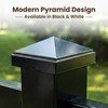 Decorex Hardware 2" x 2" Aluminum Pyramid Post Cap for
