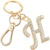 Rohans Womens Gold Plated Alloy Car Key Ring with Crystal