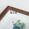 PLUSCHEN 4X4 Wooden Picture Frame with 3x3 Mat, 4x4 Sqaure