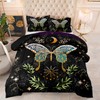CVHOUSE Sun and Moon Comforter Set Queen Size, Butterfly Hippie
