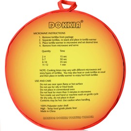 DOKKIA Tortilla Warmer Taco 12 Inch Insulated Cloth Pouch - Microwavable Use Fabric Bag to Keep Food Warm (12 Inch, Chilli Pepper Sunburst Guitar Cactus Desert)