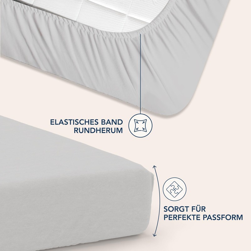 Dreamzie Fitted Sheet, 160 x 200 cm, 35 cm Deep