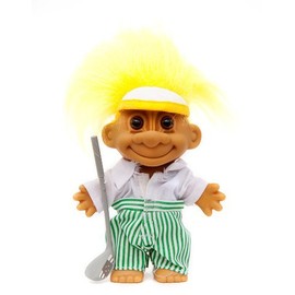 Russ Berrie My Lucky Golf Troll - Yellow Hair