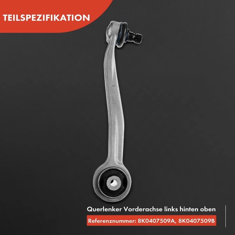 Frankberg Suspension Arm Front Left Rear Upper Compatible with A4