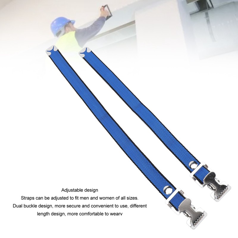 4Pcs Drywall Stilts Straps Flexible Nylon Aluminum Alloy Buckle Adjustable