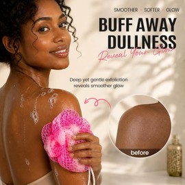 【Material seguro y de primera calidad】: la esponja de red africana Zerwhil está hecha de nailon seguro y agradable para la piel, y la tecnología de tejido la hace más duradera y no dañará su