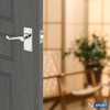 XFORT Chrome Elegance Range Polished Chrome Victorian Scroll Lever Latch
