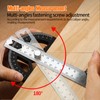 Protractor Angle Finder Stainless Steel Angle Ruler with 0-180 Degrees