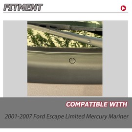 HECASA Wiper Cowl Grille Compatible with 2001-2007 Ford Escape 2005-2007 Mercury Mariner Replacement for FO1271101 FO1271102 Windshield Wiper Cowl Panel Set of 2 Black