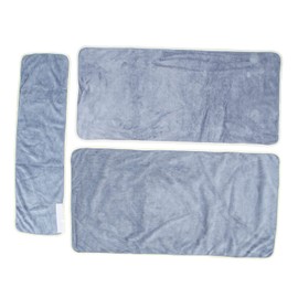 BIUDECO Fiber Hair Wraps Spa Towels Kit Absorbent Chest Towel Pillow Head Wrap for Women Fast Drying Multi-Purpose Salon Supplies Blue