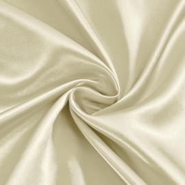Ersmak Taupe Satin Fabric by The Yard, 60" Wide Shiny & Soft Charmeuse Silky Satin Fabric for DIY Craft, Wedding Decorations, Sewing, 1 Yard