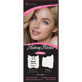 12 Pieces Girl Freckle Tattoo Stickers, Temporary Face Tattoo Waterproof Stickers, Gems Face Jewels for Music Carnival Party Makeup