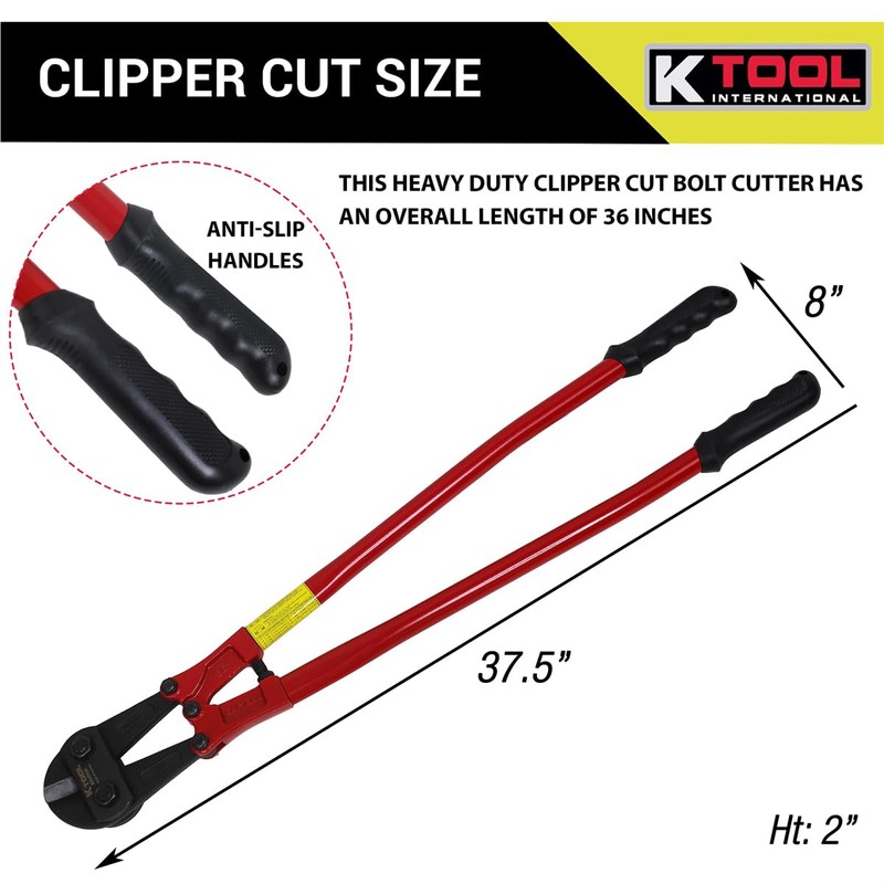 K Tool International 36" Angle Cut Bolt Cutters