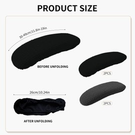 4 Pieces Office Chair Armrest Covers, Chair Armrest Pads, Computer Armrests, Desk Armrests, Chair Covers, Black Armrest Cover Pads, Chair Armrest Covers