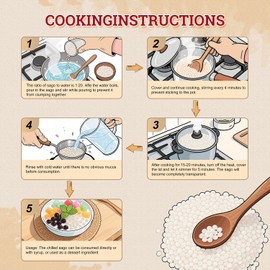 52USA Sago Pearls, Small Tapioca Pearls 1.1 lbs (500g), White Sago for Desserts and Bubble Milk Tea, All Natural, Vegan, Non-GMO, Gluten-Free