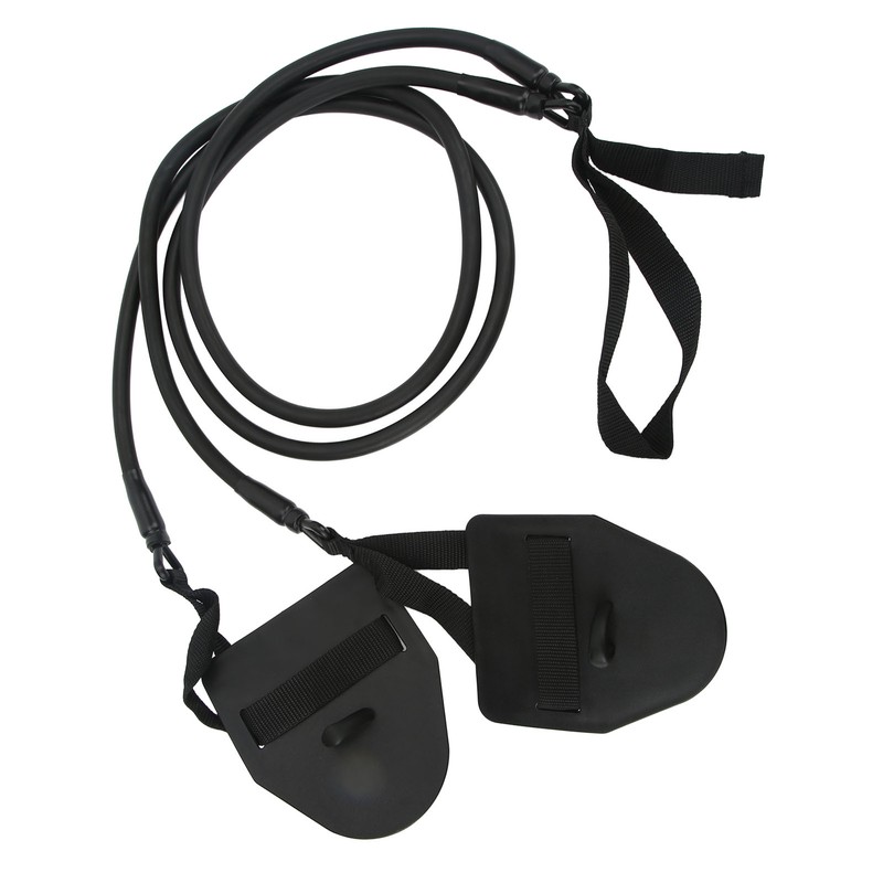 Swimming Arm Strength Trainer Latex Black Elastic Resistance Bands Swimming