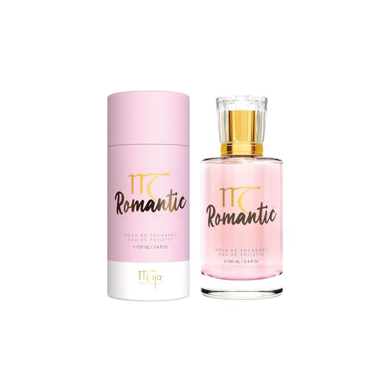 Maja, Agua de Tocador Romantic, Aroma Floral Amaderado, 100 ml