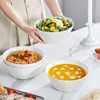 MALACASA Large Salad & Soup Bowls - Set of 4,