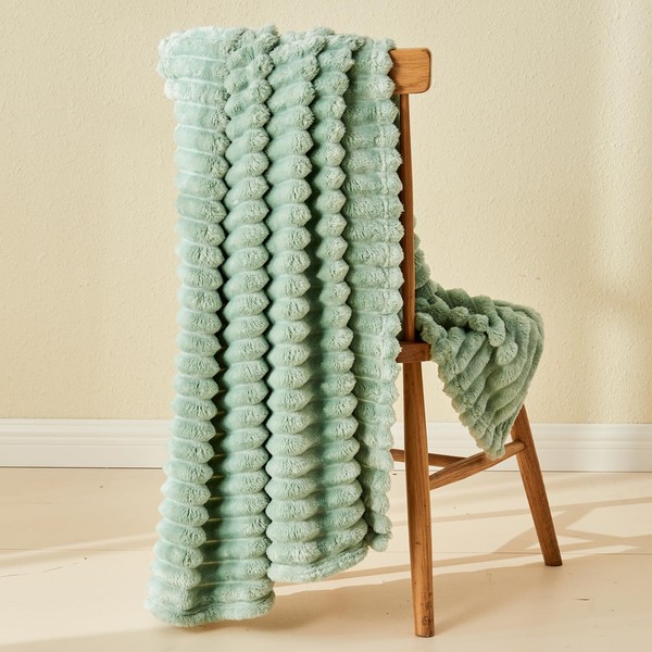 NEWCOSPLAY Super Soft Throw Blanket New Sage Green Premium Silky