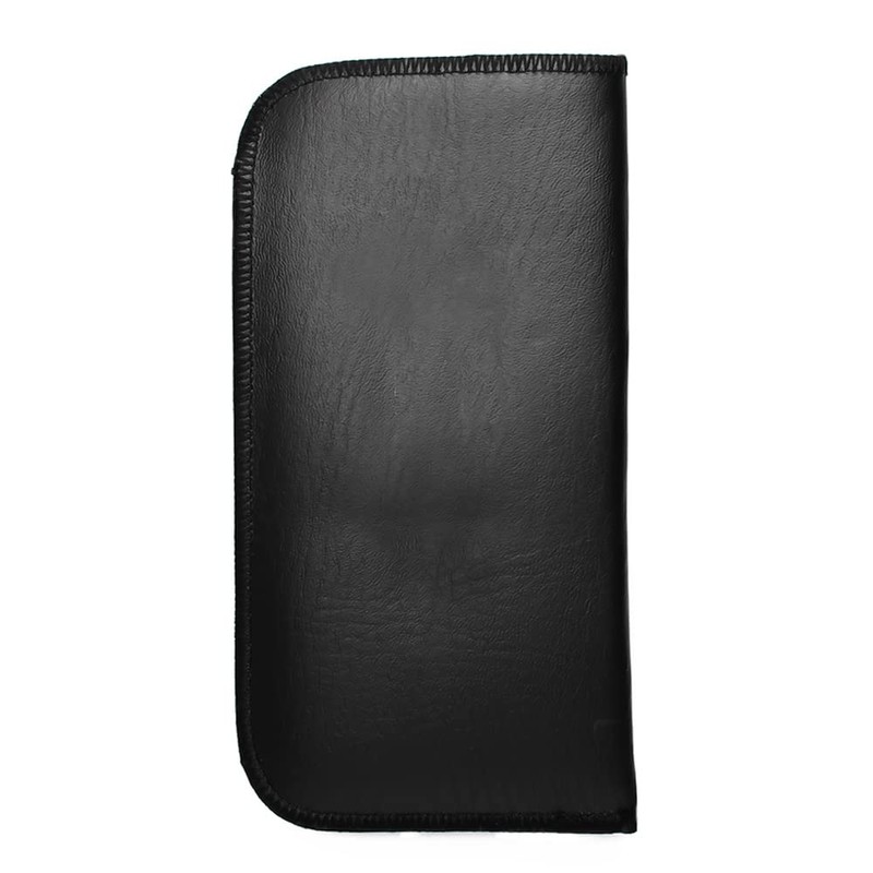 Calabria Eye Glasses Case Soft Black Vertical Pocket Clip Men/Women