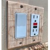 (2 Pack) Maple 2-Gang Light Switch Plate. Solid Wood. Handmade