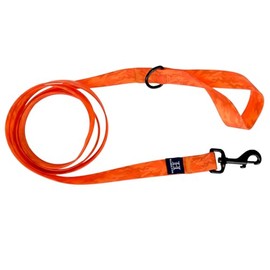Hamilton Waterproof Dog Leash, Adjustable Orange Dog Leash, PVC Laminated, Lightweight Pet Leash for Dogs, Size S/M
