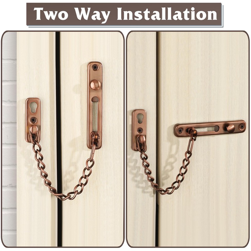 Alise Chain Door Guard Lock,Door Chain Locks with Safety Spring
