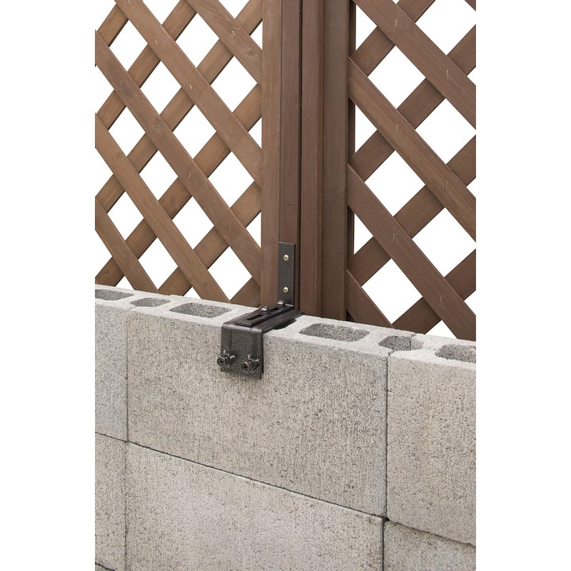 Takasho Lattice Post 2x4 Material Fixing Bracket for 3.9 inches