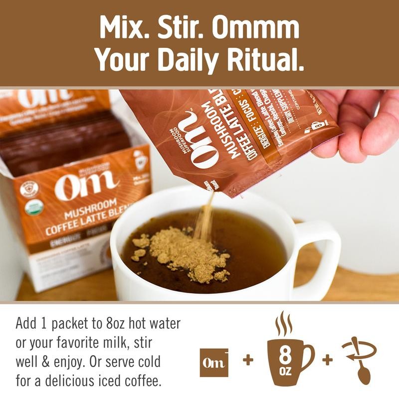 Om Mushroom Superfood Mushroom Coffee Latte Blend - Size: 30
