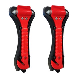 ISTUSHEWILL 2 Pack Car Window Breaker Seatbelt Cutter - Heavy Carbon Steel Glass Breaker Car Safety Hammer Emergency Escape Tool, Auto Rescue Life Saving Survival Kit for Car, Office, Home